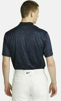 Polo Shirt Nike Dri-Fit Victory+ AOP Mens Golf Polo Midnight Navy/Black/White M - 2
