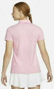 Polo Shirt Nike Dri-Fit Victory Womens Golf Polo Medium Soft Pink/Black L - 2