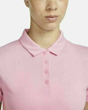 Polo Shirt Nike Dri-Fit Victory Womens Golf Polo Medium Soft Pink/Black L - 3