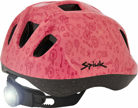 Capacete de ciclismo para crianças Spiuk Kids Led Helmet Pink XS/S (46-53 cm) Capacete de ciclismo para crianças - 3