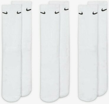 Socks Nike Everyday Cushioned Training Crew Socks 3-Pack Socks White/Black L - 2