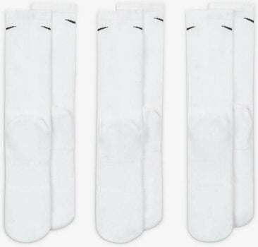 Socken Nike Everyday Cushioned Training Crew Socks 3-Pack Socken White/Black L - 3