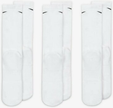 Meias Nike Everyday Cushioned Training Crew Socks 3-Pack Meias White/Black XL (Apenas desembalado) - 4