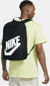 Mochila/saco de estilo de vida Nike Backpack Black/Black/White 21 L Mochila - 9