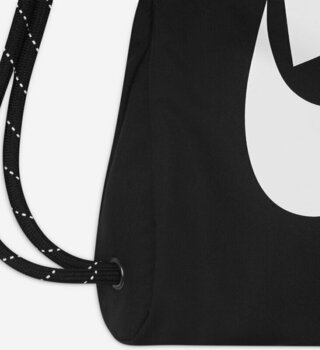 Városi hátizsák / Táska Nike Heritage Drawstring Bag Black/Black/White 10 L Cipőtakaró - 5