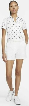 Sort Nike Dri-Fit Victory Womens 13cm Golf Shorts White/White S - 7
