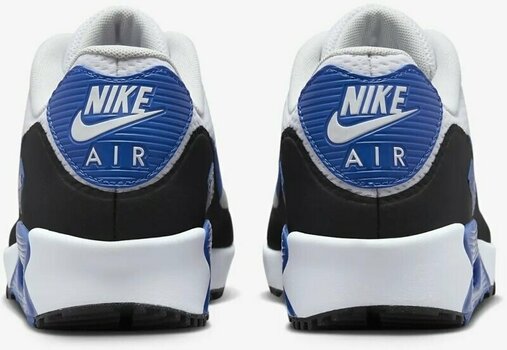 Мъжки голф обувки Nike Air Max 90 G Mens Golf Shoes White/Black/Photon Dust/Game Royal 47,5 - 6