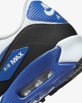 Chaussures de golf pour hommes Nike Air Max 90 G Mens Golf Shoes White/Black/Photon Dust/Game Royal 47,5 - 8
