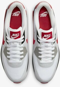 Moški čevlji za golf Nike Air Max 90 G Mens Golf Shoes White/Black/Photon Dust/University Red 42 - 3