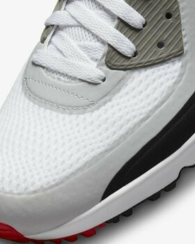 Calzado de golf para hombres Nike Air Max 90 G Mens Golf Shoes White/Black/Photon Dust/University Red 42 - 6