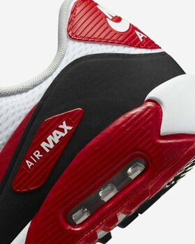 Pantofi de golf pentru bărbați Nike Air Max 90 G Mens Golf Shoes White/Black/Photon Dust/University Red 42 - 7