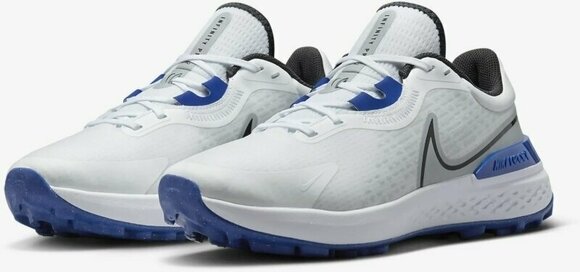 Pantofi de golf pentru bărbați Nike Infinity Pro 2 Mens Golf Shoes White/Wolf Grey/Game Royal/Black 42 - 4