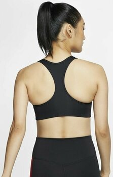 Fitness Underwear Nike Dri-Fit Swoosh Womens Medium-Support 1-Piece Pad Sports Bra Black/White XS Fitness Underwear - 2