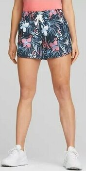 Kratke hlače Puma Womens Vented Artwork Shorts Navy Blazer/Loveable M - 4