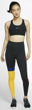 Fitness-undertøj Nike Dri-Fit Swoosh Womens Medium-Support 1-Piece Pad Sports Bra Black/White XS Fitness-undertøj - 3
