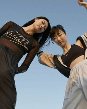 Sous-vêtements de sport Nike Dri-Fit Swoosh Womens Medium-Support 1-Piece Pad Sports Bra Black/White XS Sous-vêtements de sport - 5