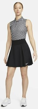 Saia/Vestido Nike Dri-Fit Advantage Womens Long Golf Skirt Black/White S - 7