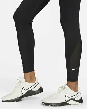 Fitness Trousers Nike Dri-Fit One Womens High-Waisted 7/8 Leggings Black/White XS Fitness Trousers - 2
