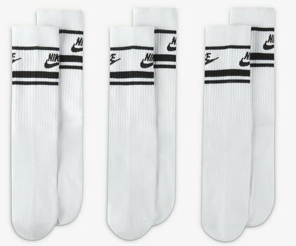 Sokker Nike Sportswear Everyday Essential Crew Socks 3-Pack Sokker White/Black/Black M - 2