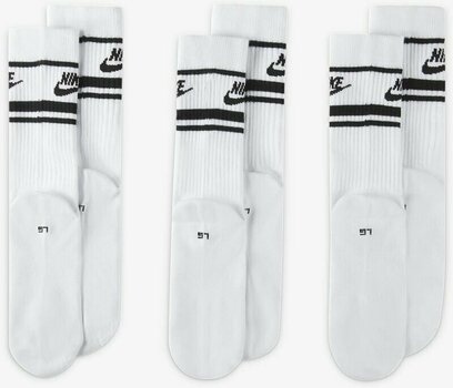 Socken Nike Sportswear Everyday Essential Crew Socks 3-Pack Socken White/Black/Black M - 3