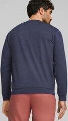 Mikina/Svetr Puma Cloudspun Heather Crewneck Navy Blazer Heather S Pulovr - 3