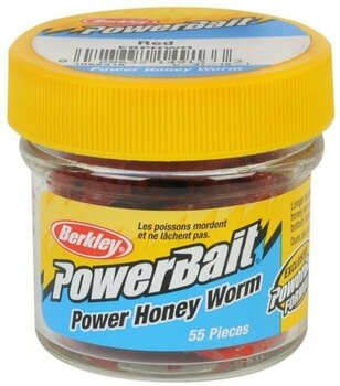 Imitation Berkley PowerBait® Power® Honey Worm Red 3 cm - 2