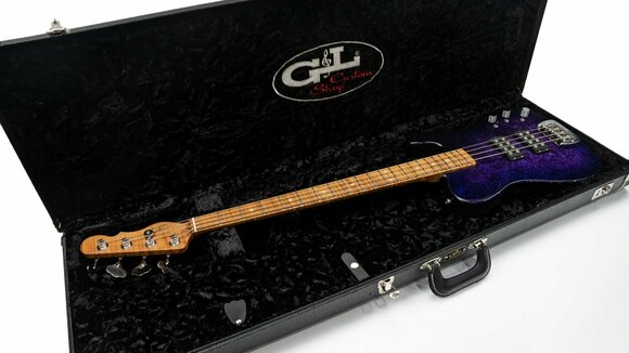Basszusgitár G&L ASAT Custom Shop Purple Marble Basszusgitár - 9