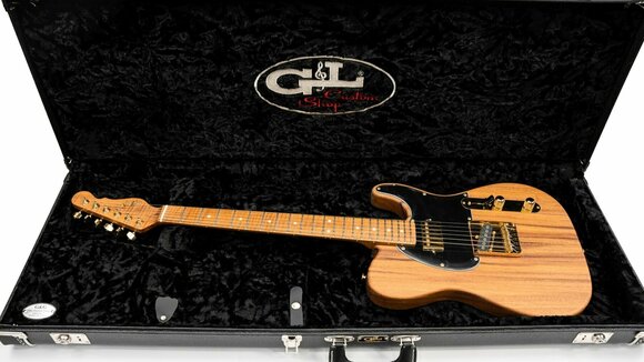 Electric guitar G&L ASAT Custom Shop Guanacaste Body 3A Natural Electric guitar - 8