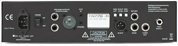 Solid State basförstärkarhuvuden Eden TN226 Solid State basförstärkarhuvuden - 2