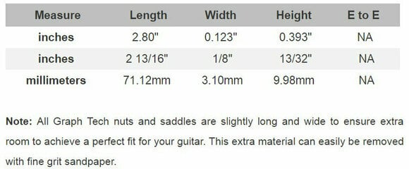 Reservedel til guitar Graphtech PQ-9200-C0 Hvid - 4