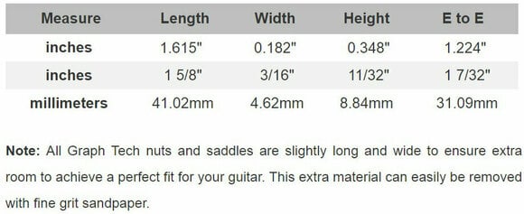 Špeciálne basgitarové príslušenstvo Graphtech PT-1200-00 TUSQ XL Black - 4