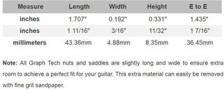 Ersatzteil für Gitarre Graphtech TUSQ PQ-6116-00 White Ersatzteil für Gitarre - 3