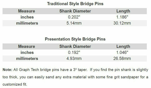 Bridge pin Graphtech PP-2122-00 Black - 4