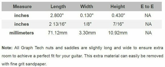 Резервни части за китара Graphtech PQ-9400-00 Бял - 4