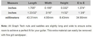 Ersatzteil für Gitarre Graphtech TUSQ PQ-6060-00 White Ersatzteil für Gitarre - 3