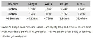 Ersatzteil für Gitarre Graphtech TUSQ PT-1400-00 Black Ersatzteil für Gitarre - 3