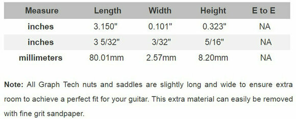 Pièce détachée pour guitare Graphtech PQ-9208-00 Blanc - 4