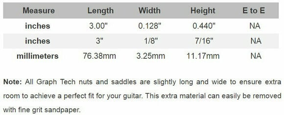 Peça sobressalente para guitarra Graphtech PQ-9276-C0 Branco - 4