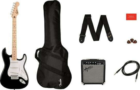 Elektrische gitaar Fender Squier Sonic Stratocaster Pack Black - 2