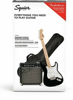 Elektrická kytara Fender Squier Sonic Stratocaster Pack Black - 3
