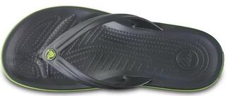 Jachtařská obuv Crocs Crocband Flip Graphite/Volt Green - 3