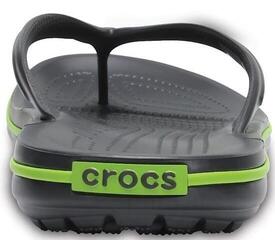 Jachtařská obuv Crocs Crocband Flip Graphite/Volt Green - 4