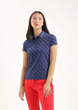 Polo-Shirt Chervo Womens Anzi Polo Blue Pattern 36 - 3