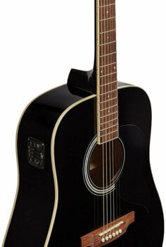 Dreadnought elektro-akoestische gitaar Eko guitars Ranger 6 EQ Black - 4