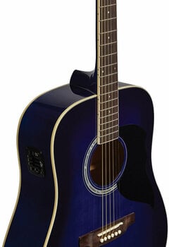 Guitare Dreadnought acoustique-électrique Eko guitars Ranger 6 EQ Blue Sunburst - 4