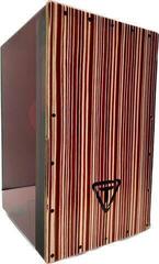 Akryylinen cajon Tycoon Acrylic Body Cajon Cherry Red Akryylinen cajon (Vaurioitunut) - 1