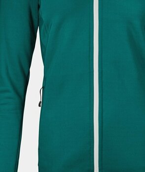 Majica s kapuljačom na otvorenom Ortovox Fleece Plus Hoody W Pacific Green XS Majica s kapuljačom na otvorenom - 3