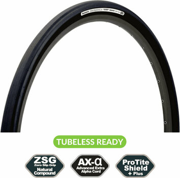 Trekking bike tyre Panaracer Gravel King Slick+ TLC Folding Tyre 29/28" (622 mm) Black Trekking bike tyre - 2