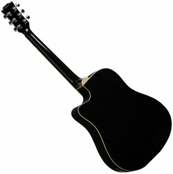 Guitare Dreadnought acoustique-électrique Eko guitars Ranger CW EQ Black - 2
