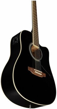 Dreadnought elektro-akoestische gitaar Eko guitars Ranger CW EQ Black - 3